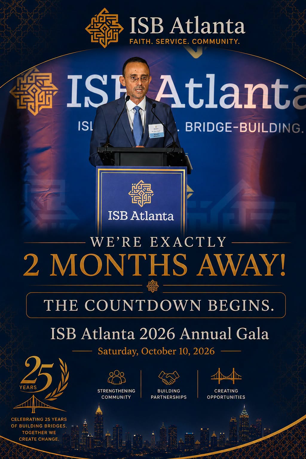 ISB Atlanta 2026 Annual Gala &mdash; We&rsquo;re exactly 2 months away. Saturday, October 10, 2026.